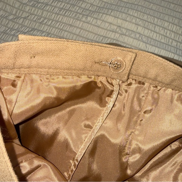 Vintage Pendleton Tan Wool Midi Skirt 2/4 - Picture 8 of 8